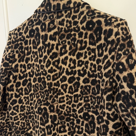 Veronica Beard Senna Leopard Dickey Coat Statement Size 12 | Designer Outerwear - Picture 9 of 14